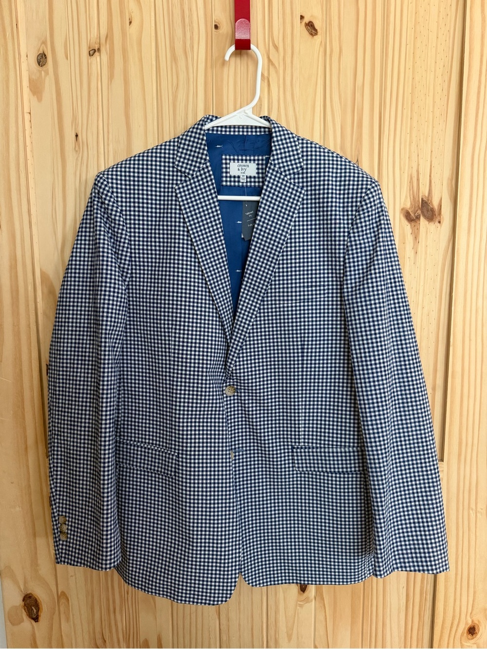 Boy’s Blue Gingham Sport Blazer